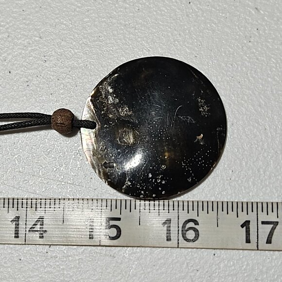 Handcrafted Mother Of Pearl Turtle Pendant Necklace Beach Core Surfer Jewelry - Picture 6 of 6